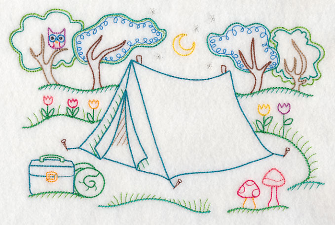 Whooo Loves Camping? (Vintage)