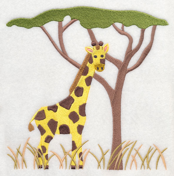 Giraffe and Acacia Tree