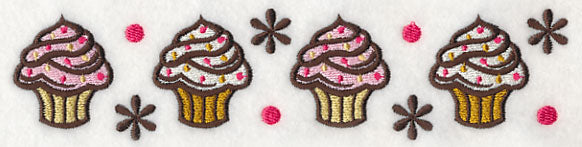 Sprinkle Cupcakes Border