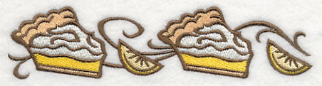 Luscious Lemon Meringue Pie Border