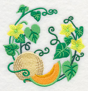 Cantaloupe Wreath