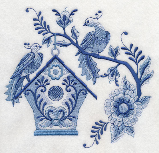 Delft Blue Birdhouse 6