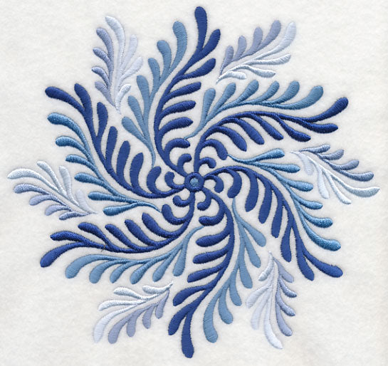 Blue Fern Medallion 2