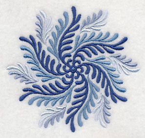 Blue Fern Medallion 2
