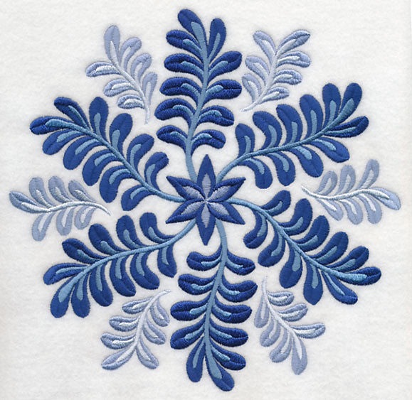 Blue Fern Medallion 3