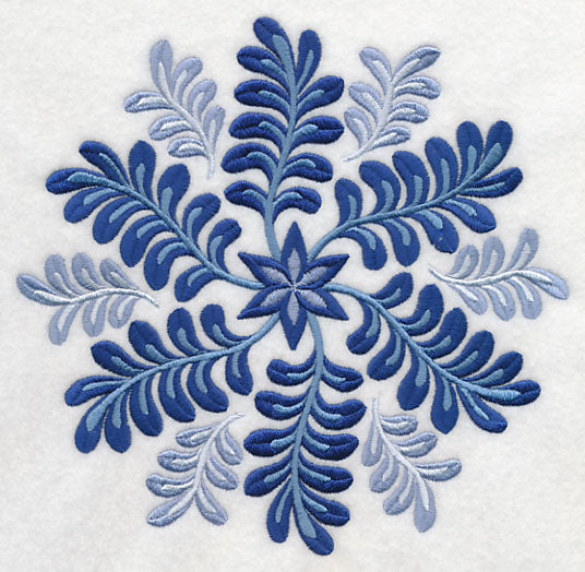 Blue Fern Medallion 3