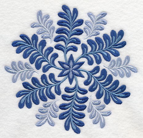 Blue Fern Medallion 3