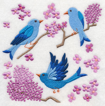 Summertime Bluebirds and Blooms 2