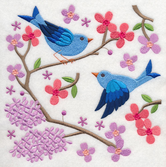 Summertime Bluebirds and Blooms 4