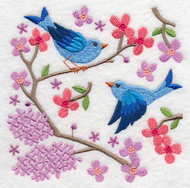 Summertime Bluebirds and Blooms 4