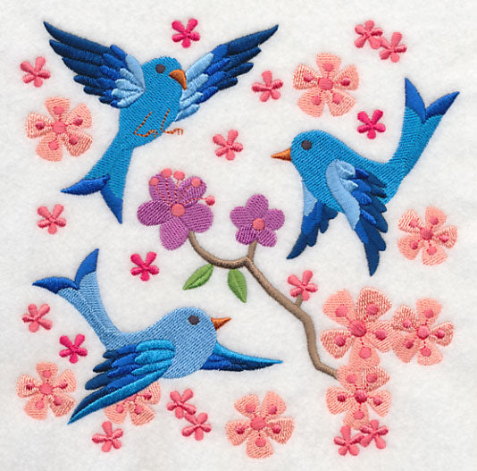 Summertime Bluebirds and Blooms 5