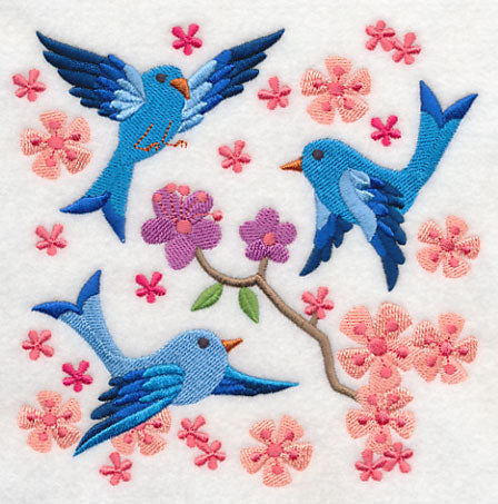 Summertime Bluebirds and Blooms 5