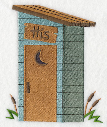 Country Outhouse - His