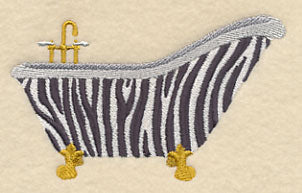 Zebra Print Bathtub
