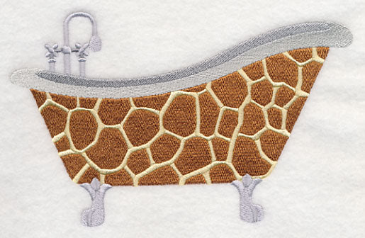 Giraffe Print Bathtub