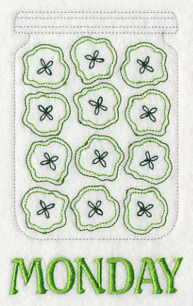 Canned Pickles on Monday (Redwork)