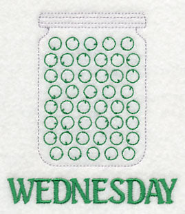 Canned Peas on Wednesday (Redwork)
