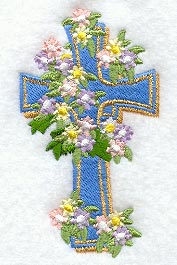 Maltese Cross with Daisies