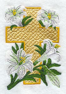 Easter Greetings Cross (no text)