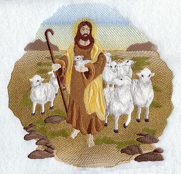 Jesus w/Flock of Sheep