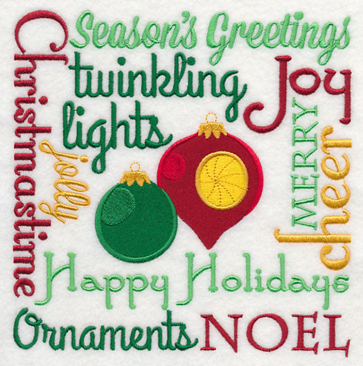 Ornaments Noel Square