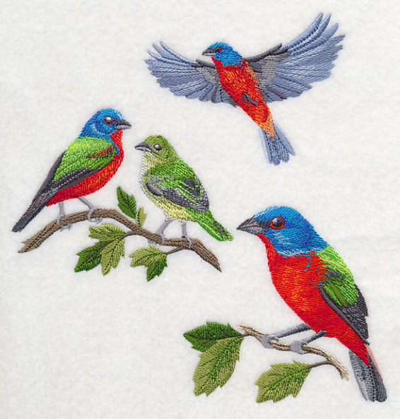 Painted Bunting Collage