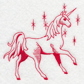 Unicorn Magic 4 (Redwork)