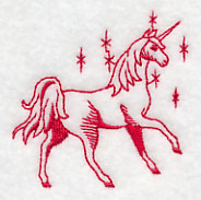 Unicorn Magic 4 (Redwork)