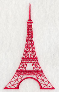 Eiffel Tower (Redwork)