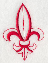 Fleur de Lis (Redwork)