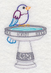 Bath Time Bird 1 (Vintage)