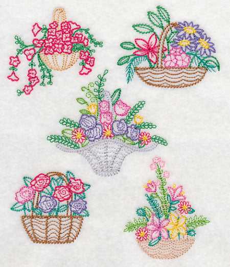 Fresh Flower Baskets (Vintage)