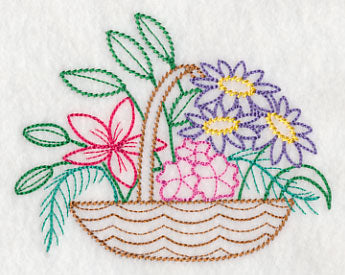 Fresh Flower Basket 2 (Vintage)