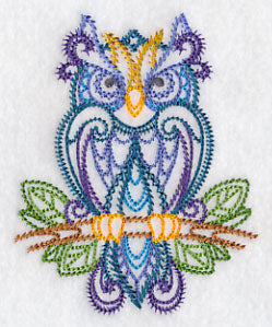 Finely Feathered Owl (Vintage)