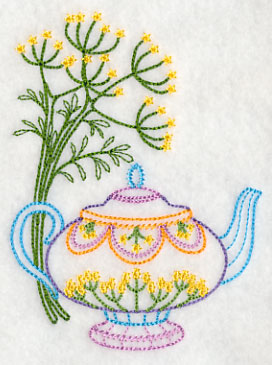 Teapot with Dill (Vintage)