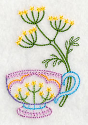 Teacup with Dill (Vintage)