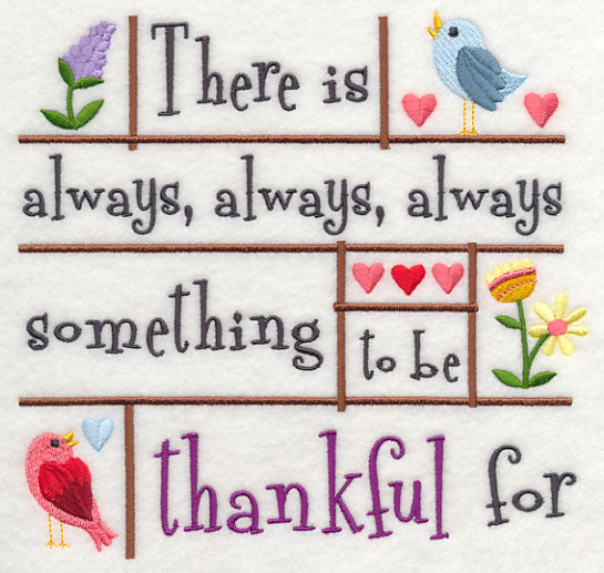 Always Something to Be Thankful For