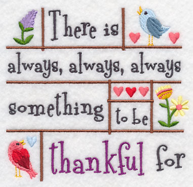 Always Something to Be Thankful For