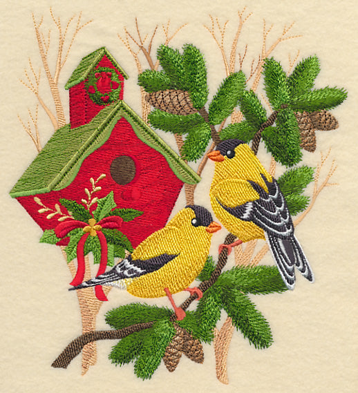 Christmas for the Birds - Goldfinches