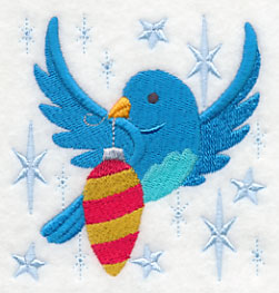 Bluebird Holly-Dazzle - Ornament 1