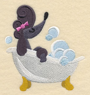 Poodle in a Tub