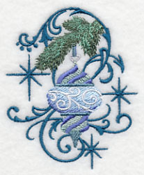 Blue Christmas Ornament and Echo 2