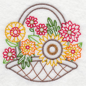 Sunny Autumn Basket (Vintage)