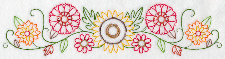 Sunny Autumn Border (Vintage)