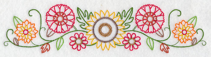 Sunny Autumn Border (Vintage)