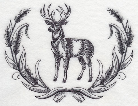 White-tailed Buck Wreath