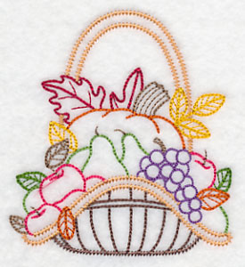 Autumn Bounty Basket (Vintage)