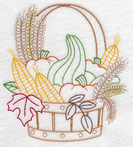 Autumn Harvest Basket (Vintage)