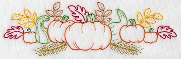 Autumn Harvest Border (Vintage)