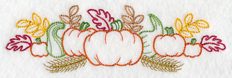Autumn Harvest Border (Vintage)